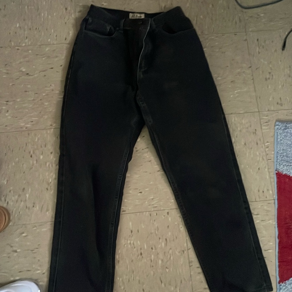 L.L bean original fit/ relaxed black jeans